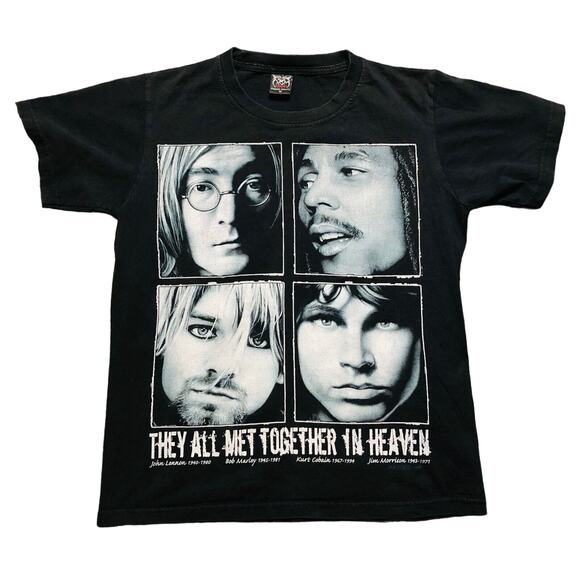 Vintage Rockvolution They all met together in heaven T-Shirt Men's medium - Picture 1 of 2